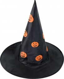 Chapeau de sorcier pour enfants avec citrouilles pour Halloween