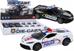 Voiture de police en métal 1:32 avec propulsion