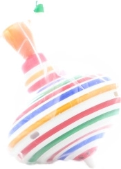 Toupie en tôle colorée 13,5 cm