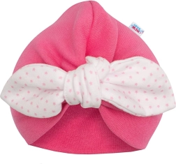 Bonnet turban pour fille New Baby For Girls à pois
