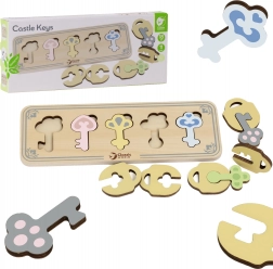 puzzle d’insertion Montessori en bois clés et serrures CLASSIC WORLD