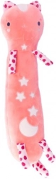 Chat en peluche câlin Momomi phosphorescent 60 cm – rose foncé