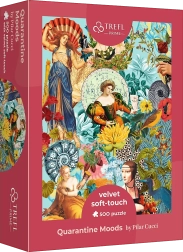 Puzzle TREFL Velvet Soft Touch : Humeurs en quarantaine, 500 pièces