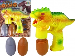 Bublifuk dinosaure avec œufs pour liquide – jaune