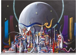 Puzzle Ville lunaire 1000 pièces