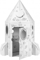 Fusée en carton pour enfants à monter soi-même