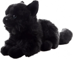 chat en peluche noir éco-responsable 20 cm