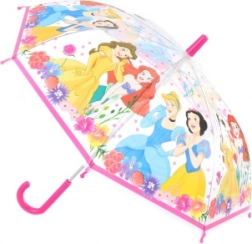 Parapluie transparent manuel avec motifs de princesses