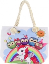 Sac bandoulière avec licorne et petites chouettes