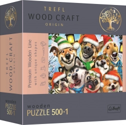 Puzzle en bois Chiens de Noël 501 pièces