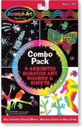 Ensemble d’images à gratter 4-en-1