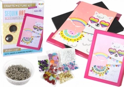Kit DIY Paillettes Épingles Lama Cadre Coloré