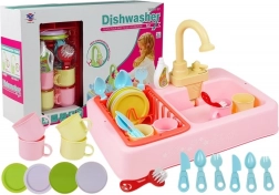 Évier coloré avec eau + accessoires