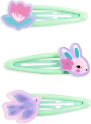 Barrettes à cheveux avec lapins DJECO Eglantine
