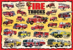 Puzzle Camions de Pompiers 100 Pièces