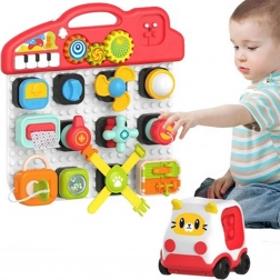 Woopie Panneau Manipulatif Montessori Enfants Panneau d'Activités Coloré