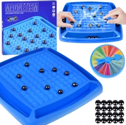 jeu stratégique magnétique avec billes et roue de la chance pour la famille