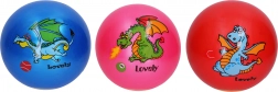 Balle en caoutchouc motif dragon 22 cm