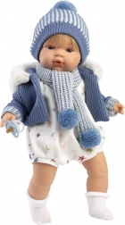 Poupée réaliste SASHA avec sons et corps souple - 38 cm