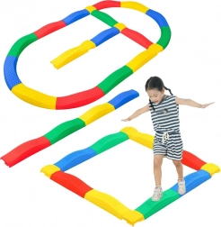 Parcours d'équilibre sensoriel 16 plaques avec patins antidérapants