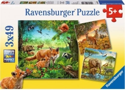 Ravensburger puzzle Animaux 3×49 pièces