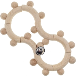 Hochet en bois avec grelot