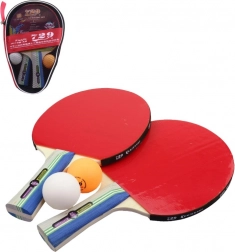 Set de raquette de ping-pong et 2 balles