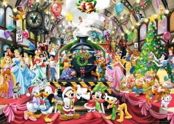 RAVENSBURGER Puzzle Disney Noël : Tous à bord 1000 pièces