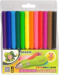 recharges de remplacement pour airbrush fun jolly – 12 couleurs