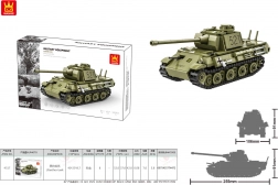 Jeu de construction tank vert 638 pièces