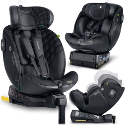 Siège auto Nukido Aero Line noir 40–150 cm i-Size avec ISOFIX et base pivotante