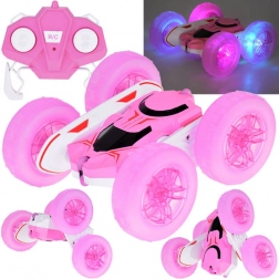 Voiture cascadeur RC 360° à roues lumineuses – FLORID Rolling rose
