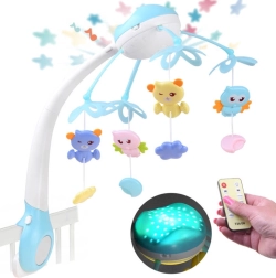 Mobile musical pour lit bébé avec projecteur et télécommande – Projecteur