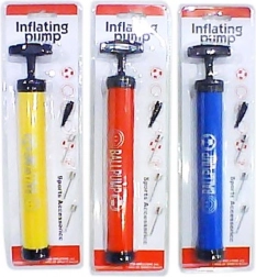 Pompe manuelle pour ballons avec aiguilles