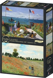 Puzzle Jardin à Sainte-Adresse et Champ de coquelicots 2x500 pièces