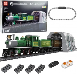 Kit train à vapeur RC, vert, 1212 pièces