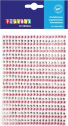 Strass adhésifs roses et argentés 525 pcs