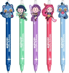 Stylo gel effaçable K-pop Demon Hunters avec clip
