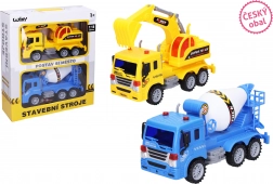 Véhicules de chantier et panneaux de signalisation 23 cm