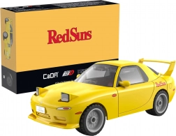 Set de construction CaDA voiture jaune MAZDA RX-7 FD3S Initial D 1:35, 66 pièces