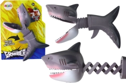 Jouet mordant requin à ressort – gris