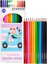 set de crayons paresseux 12 couleurs, 18 cm