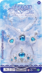 Set de bijoux pour enfants avec couronne, collier et boucles d’oreilles