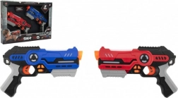 Kit de pistolets laser pour laser game (2 pièces), effets lumineux et sonores, portée 40 m