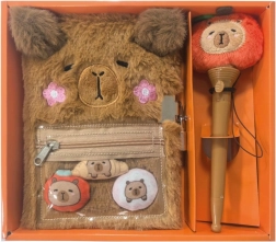 Journal en peluche Capybara avec cadenas et stylo TOYS INN