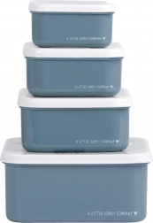 Set de quatre boîtes à goûter A Little Lovely Company – Véhicules