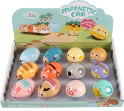 Petit animal à roulettes avec mécanisme à friction (pull-back)