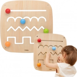 panneau mural en bois à manipuler labyrinthe VIGA