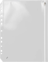 Pochette zippée A4 avec suspend Euro transparente