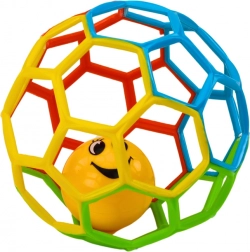 Balle en caoutchouc pour enfant avec hochet Clochette Colorée